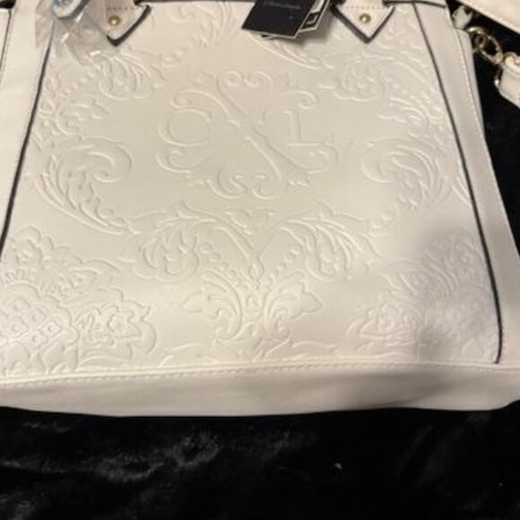 Christian LaCroix Faubourg Sain Honore Tote w/tags White - Picture 3 of 6